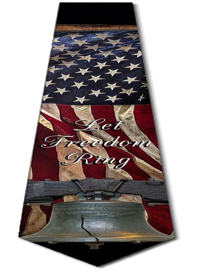 Three Rooker Patriotic Ties Mens Liberty Bell Necktie USA Tie - Image 4
